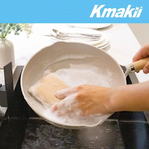 Miniatura 9 de KMAKII Esponjas de cocina de bambú, esponja para platos, esponjas de limpieza súper absorbentes, paquete de 12