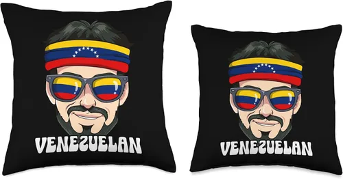 Miniatura 3 de Venezuela Gifts Venezuelan Man Venezuela Throw Pillow, 16x16, Multicolor
