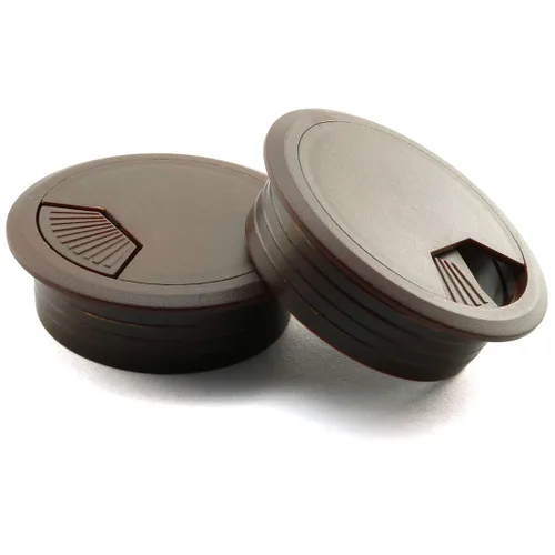 Miniatura 7 de HJ Garden 2 piezas de cable de escritorio de 2-3/8 pulgadas para ojales de cable de escritorio para oficina, PC, organizador de cables, cubierta