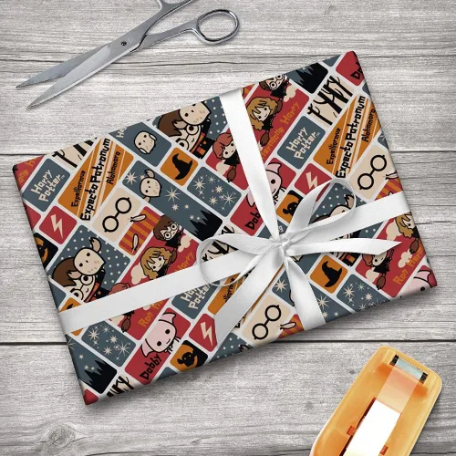 Miniatura 6 de GRAPHICS & MORE Rollos de papel de regalo con diseño de Chibi de Harry Potter