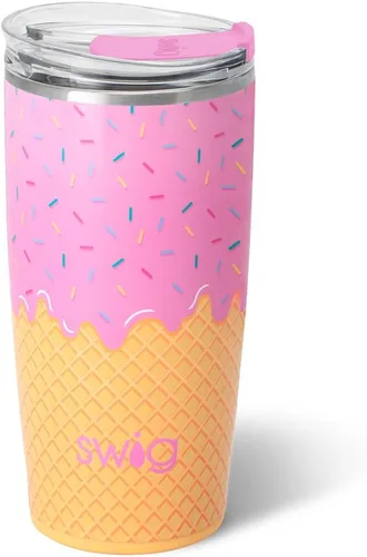 Miniatura 45 de Swig Life - Vaso aislante de 22 onzas, vaso de viaje para café con tapa, taza de café para viaje compatible con portavasos, de acero inoxidable