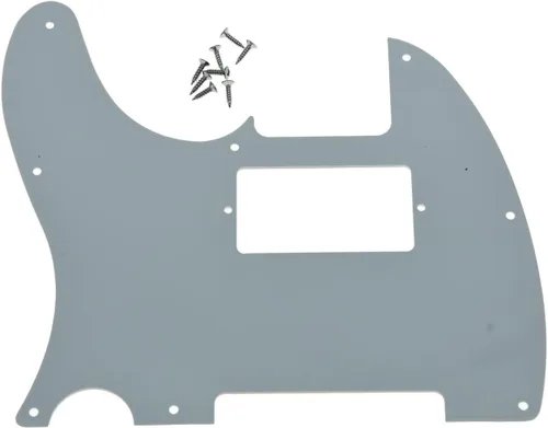 Miniatura 2 de KAISH - Carcasa de 8 agujeros para guitarra Tele Humbucker, golpeador blanco de 3 capas para Telecaster de EE. UU./México