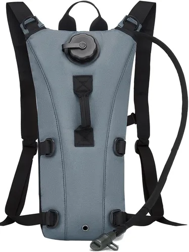 Miniatura 5 de Mochila Táctica de Hidratación Militar con Bolsa de Agua de 3L, Portador de Vejiga de Agua Impermeable para Correr, Trotar, Ciclismo, Senderismo