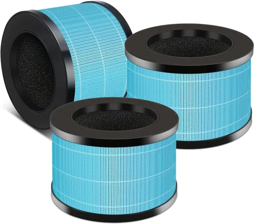 Paquete de 3 filtros de repuesto MK06 MK01 compatibles con AROEVE MK01 MK06 MG01JH, y para ToLife TZ-K1, filtro H13 Ture HEPA