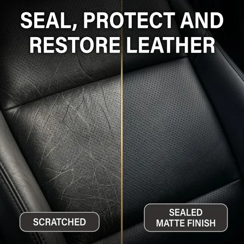 Miniatura 4 de Leather Hero Top Coat - Sellador de cuero y acabado protector para tinte, pintura, asientos de automóvil, zapatos y más - Restaurador