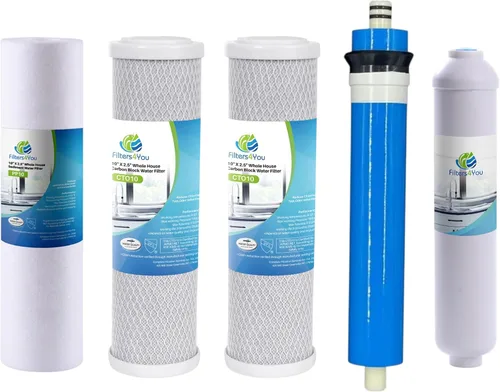 Miniatura 6 de CFS Kit de filtro de repuesto RO de 5 etapas (5 artículos) para sistemas estándar de ósmosis inversa debajo del fregadero de 10 pulgadas - Membrana