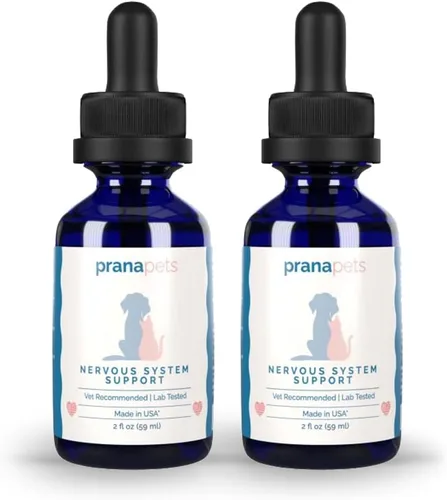 Miniatura 8 de PranaPets Apoyo del sistema nervioso para perros y gatos Fórmula herbaria ayuda de forma segura a reducir el nerviosismo, movimientos musculares