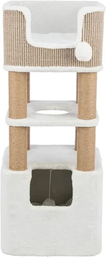 Trixie Lucano - Árbol para gatos de 39.8 pulgadas, muebles de interior para gatos con postes rascadores de yute, condominio cubierto de sisal y Gris