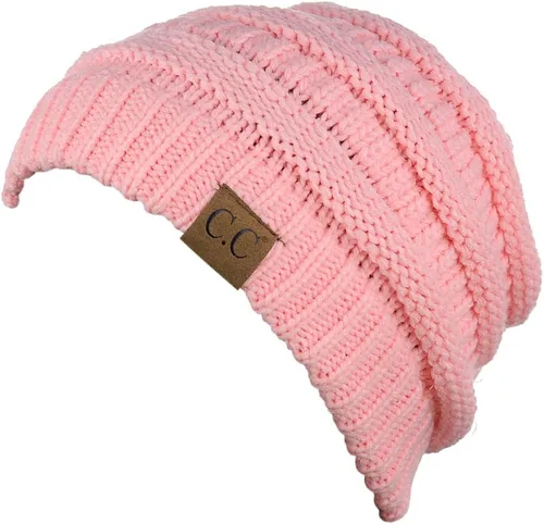 Miniatura 530 de C.C Trendy Warm Chunky Soft Stretch Cable Knit Beanie