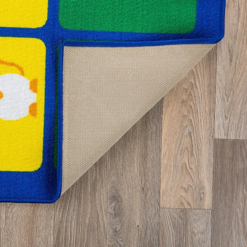 Miniatura 5 de Rugshop - Alfombra educativa para niños con alfabeto, para aprender, perfecta para zonas muy transitadas, como tu sala de estar, dormitorio, cocina