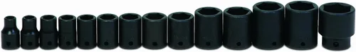 Williams WS-4-14 Juego de dados de impacto de 6 puntos de 14 piezas de 1/2 pulgada