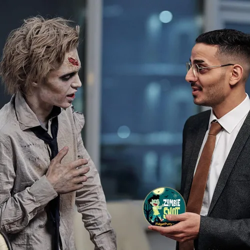 Miniatura 6 de Zombie Snot Therapy Putty - Divertida masilla de alivio de estrés para adultos, color verde perla para Halloween y elefante blanco