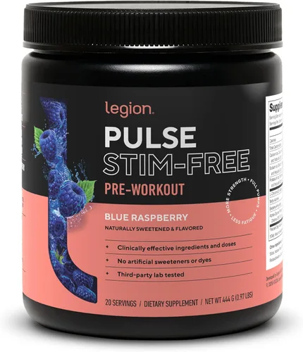 Miniatura 14 de Legion Pulse Suplemento previo al entrenamiento - Bebida de óxido nítrico natural para aumentar la energía, sin creatina, endulzada naturalmente