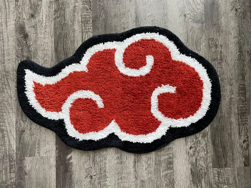 Miniatura 4 de Alfombra Akatsuki de Luxape - Alfombra de baño de Anime - Decoración Tufteada Hecha a Mano - Hecha a Mano y Premium - 32 * 20 pulgadas (80 * 51 cm)