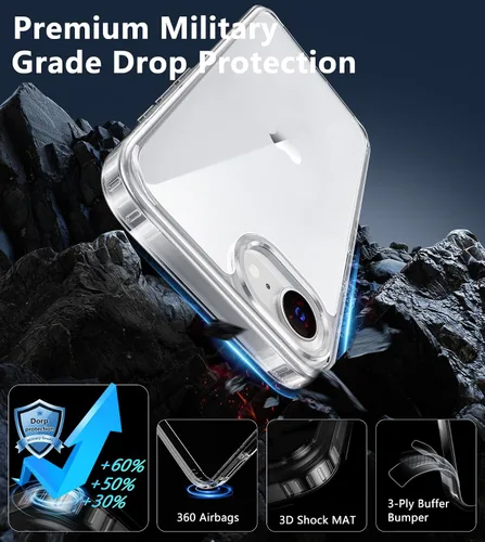 Miniatura 1521 de FNTCASE Funda para iPhone 13 Pro-Max: Fundas magnéticas transparentes compatibles con Magsafe Slim anti amarillamiento protección contra caídas