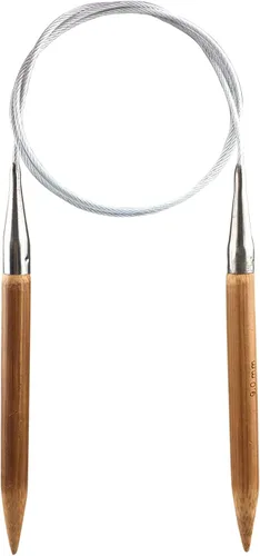 Miniatura 11 de Weabetfu - Aguja de tejer circular de bambú, longitud de 32 pulgadas para proyectos de tejido creativo hecho a mano, DIY y cualquier tipo de hilo