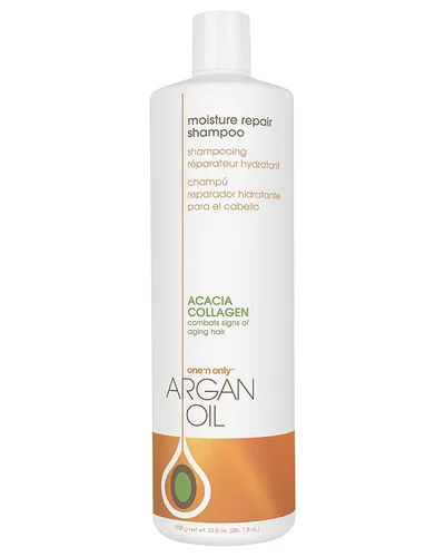 One 'n Only Champú reparador de humedad con aceite de argán que reequilibra los niveles del cabello añade volumen y brillo repara el daño de