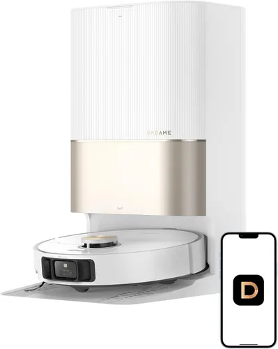 Miniatura 11 de DREAME X40 Ultra Aspiradora Robótica con Trapeador Removible y Elevable, Succión de 12,000Pa, Limpieza Extensiva con Cepillo Lateral, Trapeador