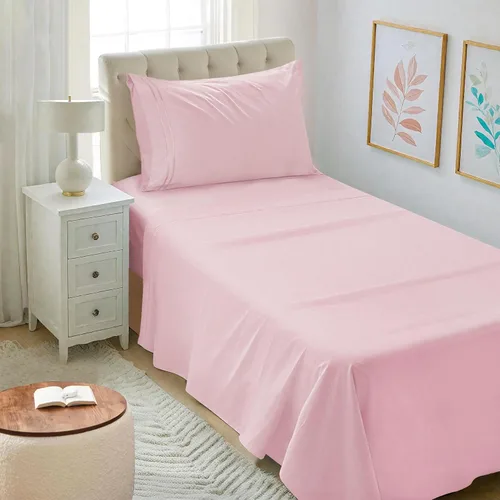 Miniatura 32 de Mejoroom Juego de sábanas de tamaño King – Sábanas y fundas de almohada de ropa de cama 1800 de lujo para hoteles – Sábana bajera con bolsillo