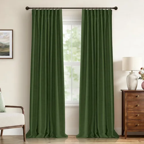 Miniatura 19 de 100% Blackout Shield Cortinas opacas completas para dormitorio de 63 pulgadas de largo, juego de 2 paneles, anillos de clip/bolsillo para barra