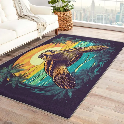 Miniatura 7 de Alfombras de peces para habitación de niños, alfombra de pescado y decoración del hogar, alfombra de 2 x 3 pies, alfombras subacuáticas