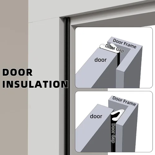 Miniatura 4 de 1 paquete*19.6 pies de tira de sellado de ventana autoadhesiva en forma de V, tira de espuma para sellado de clima, sellado de puerta, aislamiento