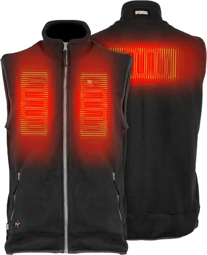 Miniatura 3 de Fieldsheer Trek - Chaleco térmico para hombre con control Bluetooth, carcasa suave, protección contra el viento y el agua, y forro que absorbe