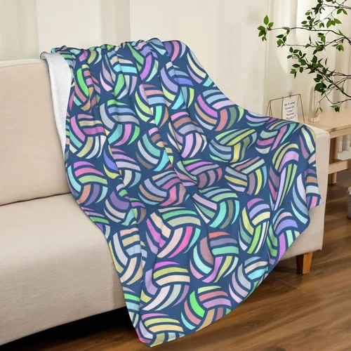 Miniatura 4 de Manta morada con patrón divertido de pelota de golf, ropa de cama suave, cálida y acogedora, manta de franela de vellón de felpa, regalos para niños