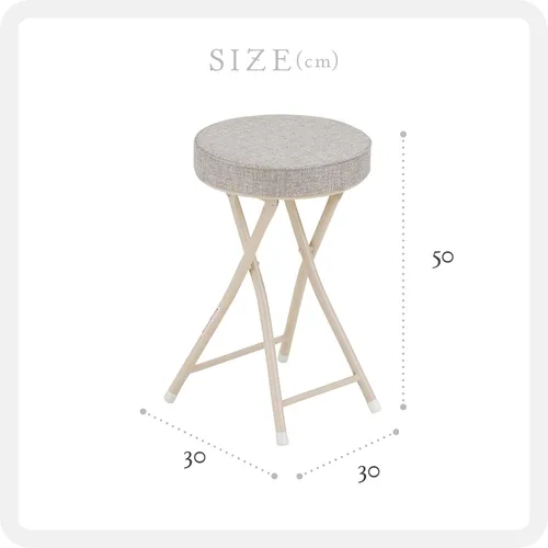 Miniatura 2 de Takeda Corporation OT-51BE Silla plegable, silla, taburete, silla de cocina, marrón claro