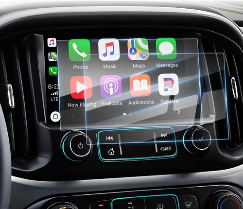 Karltys Paquete de 2 protectores de pantalla para Chevy Colorado 2015-2022, Silverado 2015-2021, Suburban 2015-2020, Tahoe 2015-2020 de 8 pulgadas,
