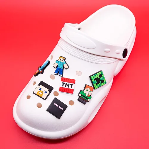 Miniatura 5 de Dije de zapatos para bricolaje de anime, lindo animal de cocodrilo para niños, niñas, adolescentes, niños, accesorios de decoración de deportes