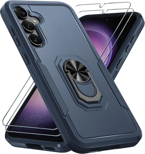 Miniatura 10 de Funda compatible con Samsung Galaxy S22 con protector de pantalla [no para S22+], resistente a prueba de golpes, funda de teléfono de cuerpo Verde