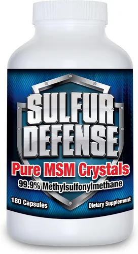 Miniatura 10 de Sulfur Defense Opti-MSM Cápsulas de polvo MSM puro 99.9%, fabricadas en Estados Unidos, metilsulfonilmetano orgánico, sin OMG, sin gluten, refuerzo