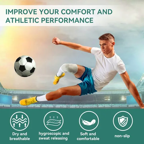 Miniatura 4 de 246 Pairs Men's Soccer Socks Grip Pads Non Slip Football Baseball Soccer Socks for Men Women