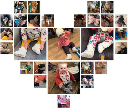 Miniatura 54 de Botines de forro polar para bebés, niños y niñas, pantuflas antideslizantes con agarre suave, zapatos de calcetín para recién nacidos, cuna