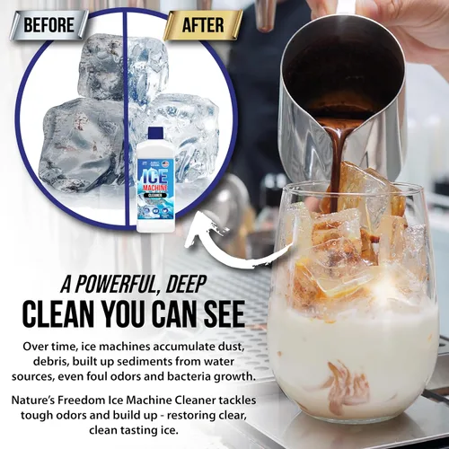 Miniatura 3 de Nature's Freedom - Limpiador concentrado para máquina de hielo fabricado en Estados Unidos, 1 cuarto de galón, ideal para máquinas de hielo