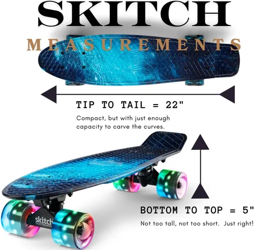 Miniatura 3 de SKITCH Patinetas para niños, adolescentes y adultos Juego de regalo de patineta premium para principiantes y profesionales, completo con tabla