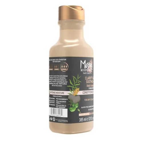 Miniatura 4 de Maui Moisture Clarify & Soothe + Acondicionador de jabón negro, hidratante, 13 onzas líquidas