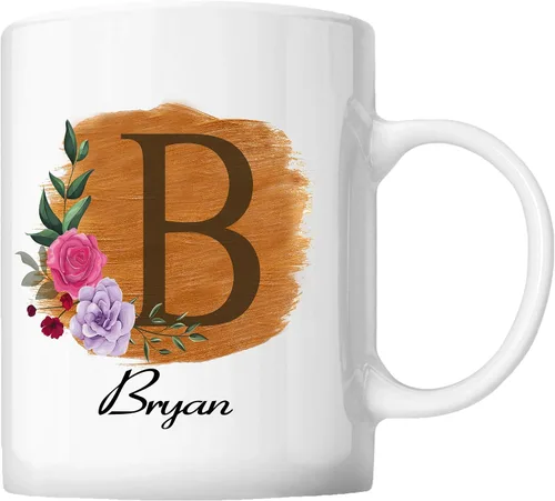 Miniatura 23 de Taza de café personalizada para tus amigos y familiares con inicial y nombre, regalo para todas las ocasiones, cumpleaños, Navidad, regalo de Acción
