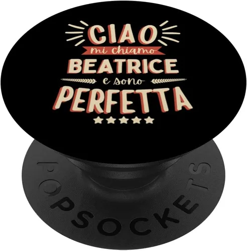 Miniatura 6 de Beatrice Idea Regalo Personalizzata Amica Nome Divertente PopSockets MagSafe PopGrip for iPhone