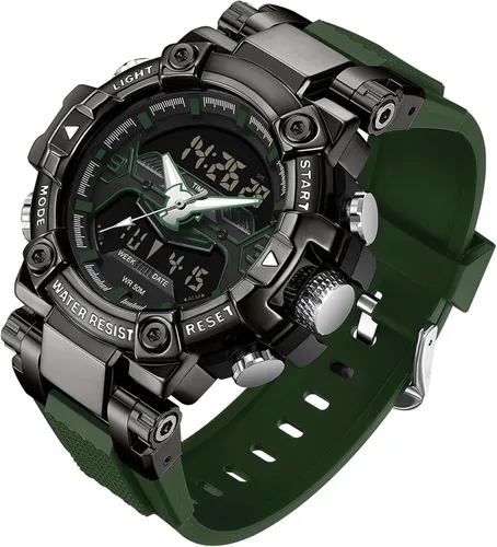 Miniatura 16 de findtime Relojes de diseñador genial para hombre, color azul, gran cara, relojes para hombres, electrónico único, deportivo, militar, audaz