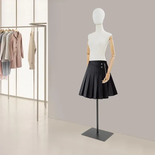 Miniatura 3 de Forma de vestido de torso de maniquí femenino, vestido de costura con brazos desmontables modelo M-annequin, exhibición de maniquí con base