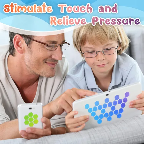 Miniatura 5 de Gersoniel 18 calcomanías sensoriales para la ansiedad, tiras texturizadas, juguetes anti estrés, táctiles, ásperas, tiras sensoriales, adhesivas