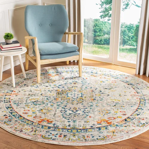 Miniatura 16 de SAFAVIEH Madison Collection - Alfombra decorativa de 2 pies 2 pulgadas x 4 pies, color verde y turquesa, diseño envejecido, no desprende pelusa