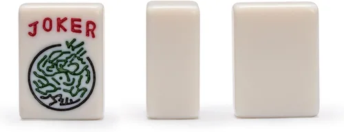 Miniatura 6 de Juego de Mahjong americano con 166 fichas con repisa. Clásico.