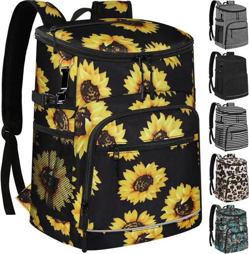 Mochila enfriadora aislada a prueba de fugas, impermeable, mochila enfriadora de 30/45 latas, gran capacidad, ligera, para viajes, camping, playa,