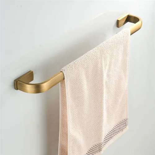 Miniatura 6 de Flybath Juego de 2 piezas, soporte para papel higiénico y toallero de 22 pulgadas, accesorios de baño de latón antiguo (bronce cepillado)