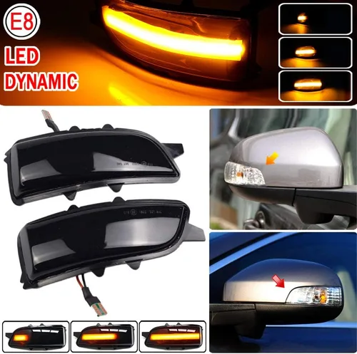 Miniatura 3 de Indicador de espejo lateral dinámico LED intermitente luz intermitente para Volvo C30 C70 S60 S40 S80 V40 V50 V70 2007 2008