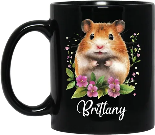 Miniatura 9 de Taza de café con nombre personalizado, regalo para amigo, compañero de trabajo, cumpleaños, taza de cerámica negra personalizada para amantes