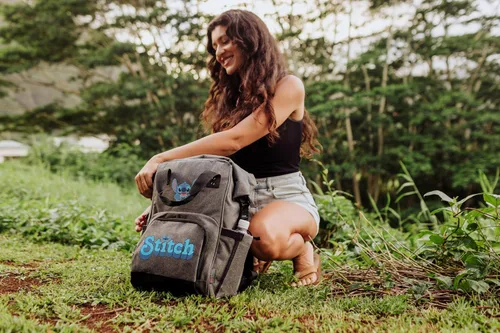 Miniatura 2 de PICNIC TIME Disney Lilo and Stitch On The Go - Mochila enfriadora con tapa enrollable, con aislamiento de lados suaves, con capacidad de 30 a 42 gris